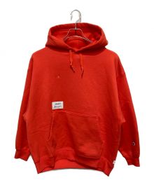 Champion×WTAPS（チャンピオン×ダブルタップス）の古着「ACADEMY / HOODED / CTPL. CHAMPION」｜オレンジ