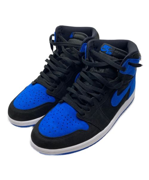 NIKE（ナイキ）NIKE (ナイキ) IR JORDAN1 RETRO HIGH OG Royal Reimagined ブルー×ブラック サイズ:29の古着・服飾アイテム