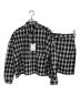 HER LIP TO（ハーリップトゥ）の古着「Oversized Check Shirt Set」｜ホワイト×ブラック