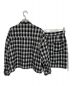 HER LIP TO (ハーリップトゥ) Oversized Check Shirt Set ホワイト×ブラック サイズ:S：14800円