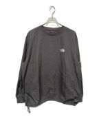 THE NORTHFACE PURPLELABELザ・ノースフェイス パープルレーベル）の古着「L/S Logo Woven Tee」｜カーキ