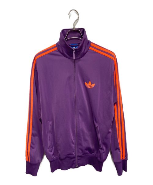 adidas（アディダス）adidas (アディダス) トラックジャケット パープル サイズ:XLの古着・服飾アイテム