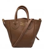 YOUNG & OLSEN The DRYGOODS STOREヤングアンドオルセン ザ ドライグッズストア）の古着「PETITE LEATHER TOTE 2way バッグ」｜ブラウン