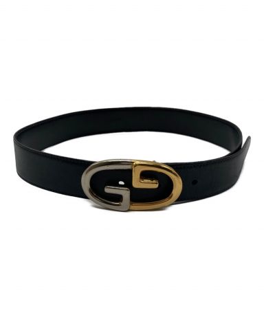 【中古・古着通販】GUCCI (グッチ) レザーベルト ブラック