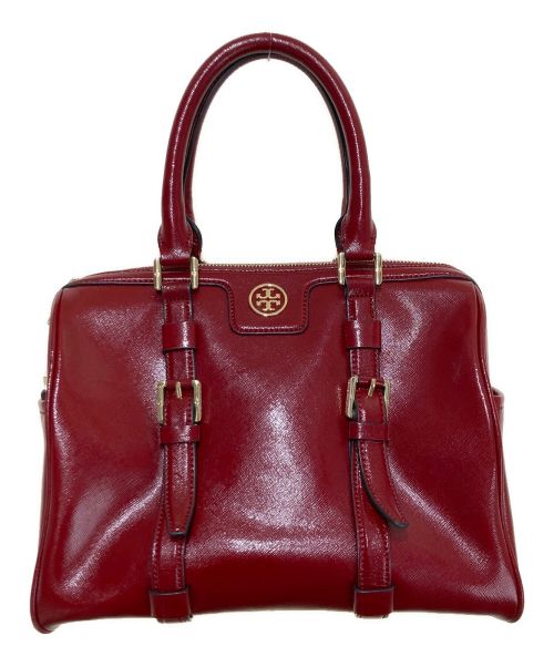 TORY BURCH（トリーバーチ）TORY BURCH (トリーバーチ) ボストンバッグ レッドの古着・服飾アイテム