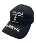 vetementヴェットモン）の古着「ANTWERP LOGO CAP」｜ブラック