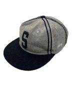 stussy×EBBETS FIELD FLANNELSステューシー×エベッツフィールドフランネルズ）の古着「キャップ」｜グレー