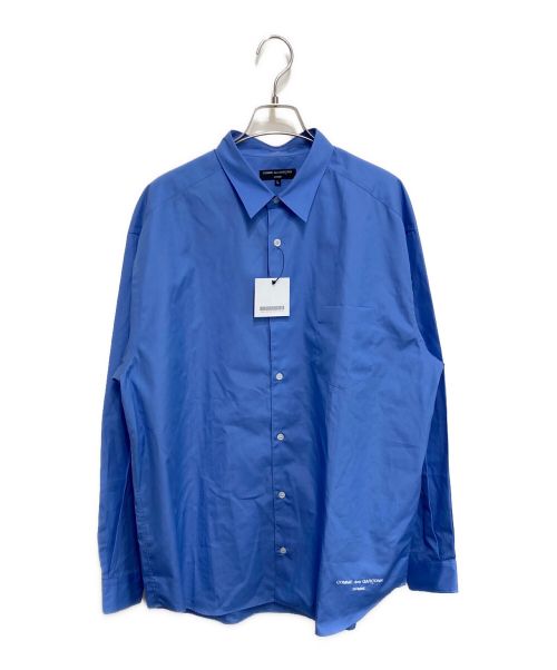 COMME des GARCONS HOMME（コムデギャルソン オム）COMME des GARCONS HOMME (コムデギャルソン オム) L/S SHIRT ブルー サイズ:Lの古着・服飾アイテム