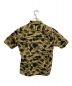 A BATHING APE (アベイシングエイプ) カモフラージュ柄半袖シャツ カーキ サイズ:Ｌ：10000円