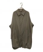 AURALEEオーラリー）の古着「CHAMBRAY BIG SOUTIEN COAT」｜カーキ