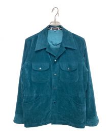 SASQUATCHfabrix.（サスクワッチファブリックス）の古着「VELVET BUSH SHIRT JACKET」｜グリーン