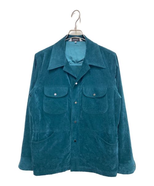 SASQUATCHfabrix.（サスクワッチファブリックス）SASQUATCHfabrix. (サスクワッチファブリックス) VELVET BUSH SHIRT JACKET グリーン サイズ:Mの古着・服飾アイテム