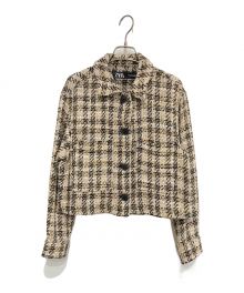 ZARA（ザラ）の古着「PATCH POCKET TEXTURED OVERSHIRT」｜ベージュ