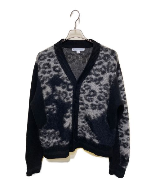 Y-3（ワイスリー）Y-3 (ワイスリー) LEOPARD KNIT CARDIGAN ブラック サイズ:Mの古着・服飾アイテム