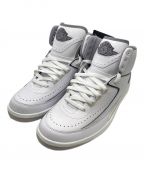 NIKEナイキ）の古着「AIR JORDAN 2 RETRO」｜ホワイト×グレー