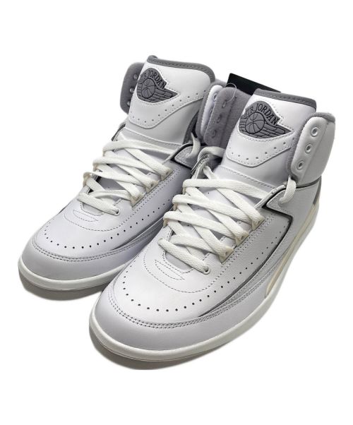 NIKE（ナイキ）NIKE (ナイキ) AIR JORDAN 2 RETRO ホワイト×グレー サイズ:26.5 未使用品の古着・服飾アイテム