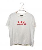 A.P.C.アーペーセー）の古着「刺繍ロゴTシャツ」｜ホワイト