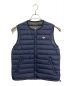 DANTON（ダントン）の古着「NYLON TAFFETA INNER DOWN CREWNECK VEST」｜ネイビー