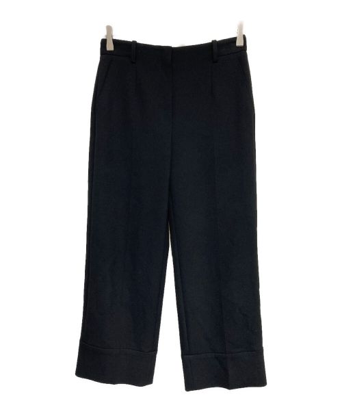 theory（セオリー）theory (セオリー) Bistretch Double 3/Wide Cuff Pants ブラック サイズ:SIZE2の古着・服飾アイテム