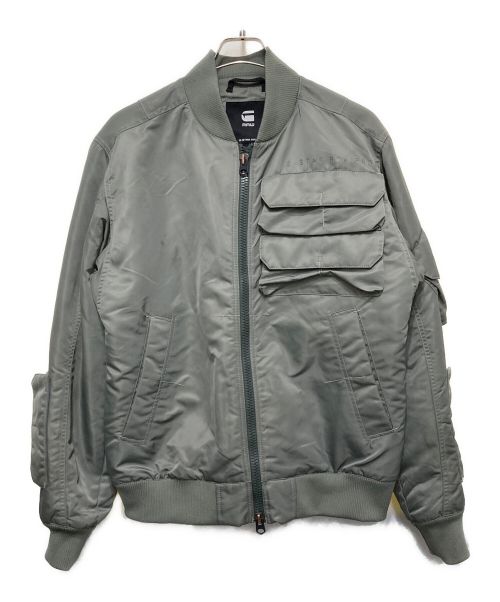 G-STAR RAW（ジースターロゥ）G-STAR RAW (ジースターロゥ) CHEST POCKET BOMBER カーキ サイズ:Lの古着・服飾アイテム