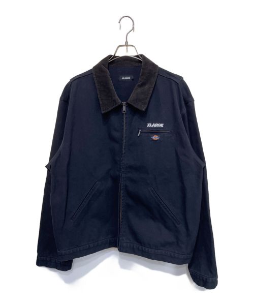 X-LARGE（エクストララージ）X-LARGE (エクストララージ) Dickies (ディッキーズ) コラボワークジャケット ブラック サイズ:XLの古着・服飾アイテム