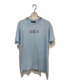 WIND AND SEA×SOPHNET.ウィンド アンド シー×ソフネット）の古着「ラインストーンTシャツ」｜ブルー