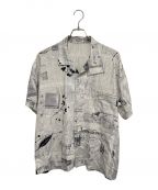 Porter Classicポータークラシック）の古着「MONSIEUR KURATA COTTON LINEN SHORT SLEEVE SHIRT」｜グレー