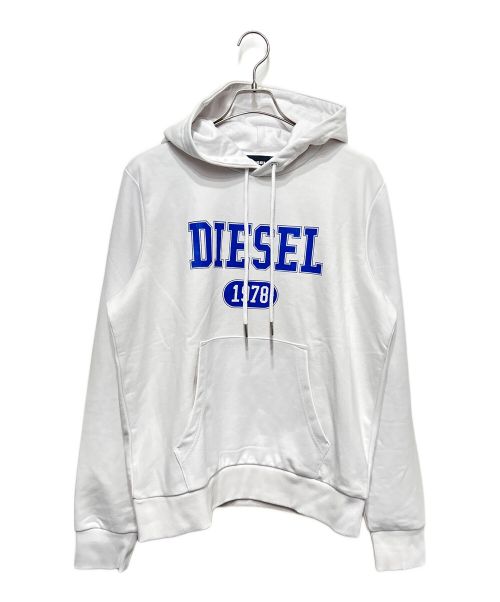 DIESEL（ディーゼル）DIESEL (ディーゼル) S-GINN-HOOD-K25 ホワイト サイズ:Lの古着・服飾アイテム