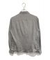 GIORGIO ARMANI (ジョルジョアルマーニ) Wジップ ストレッチ シャツジャケット ホワイト×ブラック サイズ:40：13000円