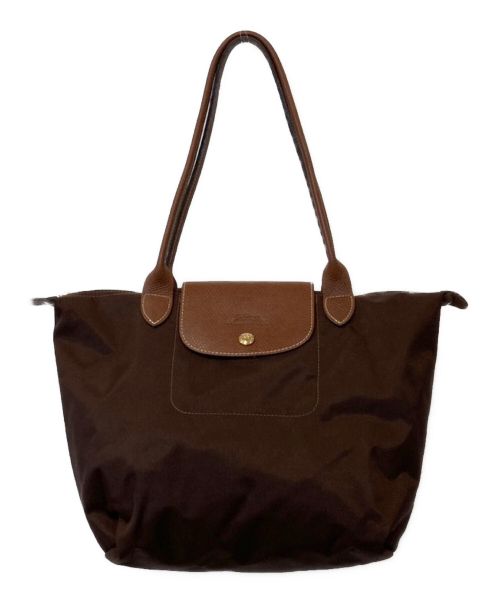 LONGCHAMP（ロンシャン）LONGCHAMP (ロンシャン) ハンドバッグ ブラウンの古着・服飾アイテム