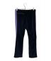 Needles (ニードルズ) Narrow Track Pant - C/PE Velour ブラック×パープル サイズ:M：17000円