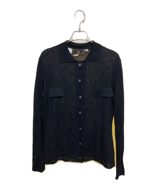 FENDI（フェンディ）FENDI (フェンディ) ニットシャツ ブラック サイズ:Lの古着・服飾アイテム
