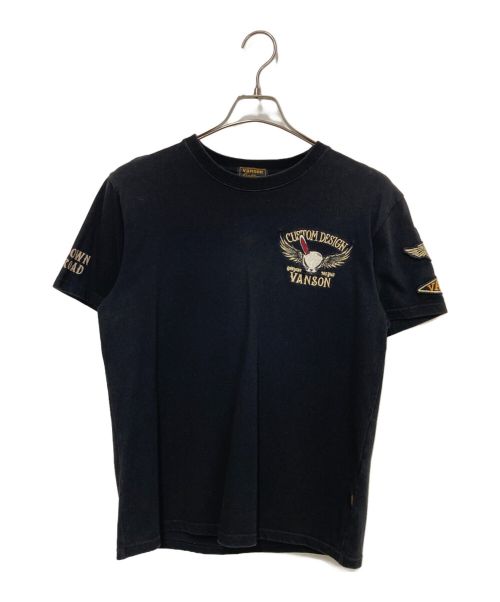 VANSON（バンソン）VANSON (バンソン) Tシャツ ブラック サイズ:Mの古着・服飾アイテム