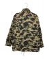 BAPE BY A BATHING APE (ベイプバイアベイシングエイプ) サルカモミリタリージャケット カーキ サイズ:L：18000円