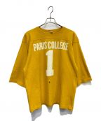 JACKSON MATISSE×NOMURA YUICHIジャクソンマティス×ノムラユウイチ）の古着「COLLEGE Football Tee」｜イエロー