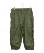 THE NORTHFACE PURPLELABELザ・ノースフェイス パープルレーベル）の古着「Ripstop Wide Cropped Field Pants」｜オリーブ