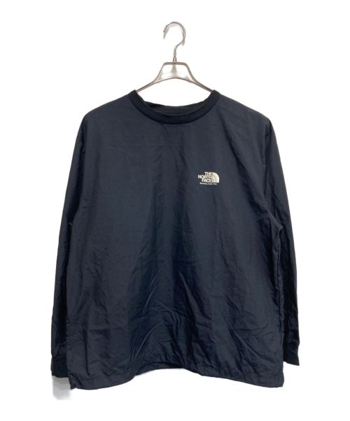 THE NORTHFACE PURPLELABEL（ザ・ノースフェイス パープルレーベル）THE NORTHFACE PURPLELABEL (ザ・ノースフェイス パープルレーベル) L/S Logo Woven Tee ブラック サイズ:XLの古着・服飾アイテム