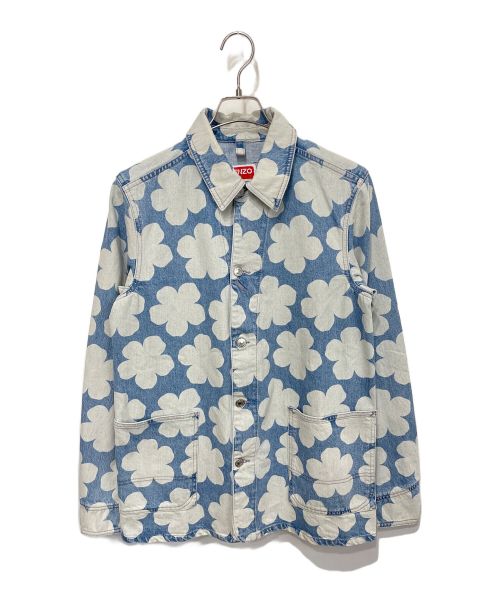 KENZO（ケンゾー）KENZO (ケンゾー) HANA DOTS DENIM WORKWEAR JACKET インディゴ サイズ:Sの古着・服飾アイテム