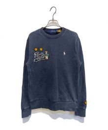 POLO RALPH LAUREN（ポロ・ラルフローレン）の古着「ポロベアワッペンスウェット」｜ネイビー