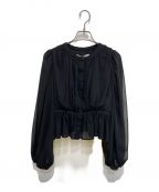 HER LIP TOハーリップトゥ）の古着「Prospect Chiffon Blouse」｜ブラック