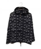 stussyステューシー）の古着「ETHNIC PRINT PONCHO」｜ブラック