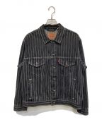 SUPREME×LEVISシュプリーム×リーバイス）の古着「Pinstripe Trucker Jacket」｜ブラック