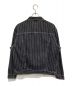 SUPREME (シュプリーム) LEVIS (リーバイス) Pinstripe Trucker Jacket ブラック サイズ:M：40000円