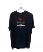 stussyステューシー）の古着「Tシャツ」｜ブラック