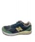 NEW BALANCE (ニューバランス) ローカットスニーカー / M990CP3 ブラック×グリーン サイズ:27：19000円