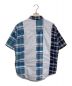 THE NORTHFACE PURPLELABEL (ザ・ノースフェイス パープルレーベル) Patchwork H/S Shirt ブルー サイズ:L：6000円