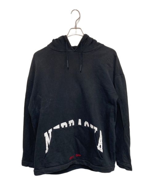 OFFWHITE（オフホワイト）OFFWHITE (オフホワイト) NEBRASKA HOODIE ブラック サイズ:Sの古着・服飾アイテム