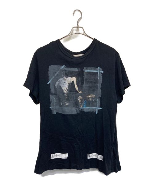 OFFWHITE（オフホワイト）OFFWHITE (オフホワイト) CARAVAGGIO Tシャツ ブラック サイズ:Lの古着・服飾アイテム