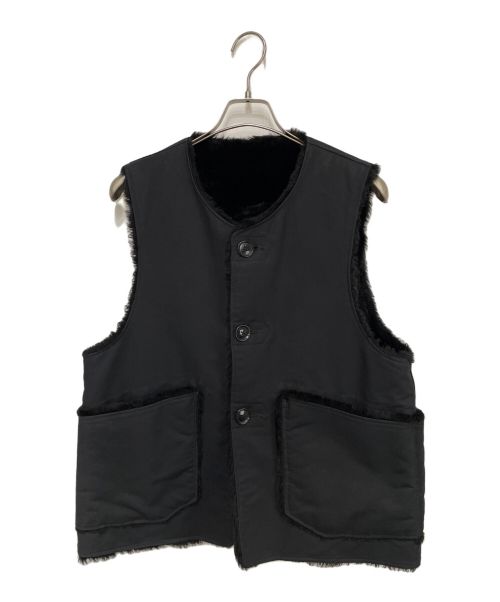 Engineered Garments（エンジニアド ガーメンツ）Engineered Garments (エンジニアド ガーメンツ) Faux Fur Over Vest ブラック サイズ:Mの古着・服飾アイテム