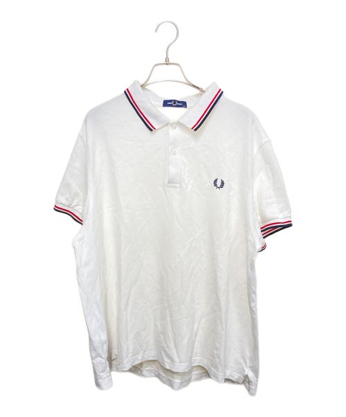 FRED PERRY（フレッドペリー）FRED PERRY (フレッドペリー) ポロシャツ ホワイト サイズ:XXLの古着・服飾アイテム